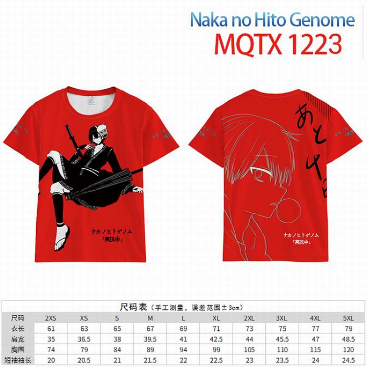 Naka no Hito Genome Full color short sleeve t-shirt 10 sizes from 2XS to 5XL MQTX-1223