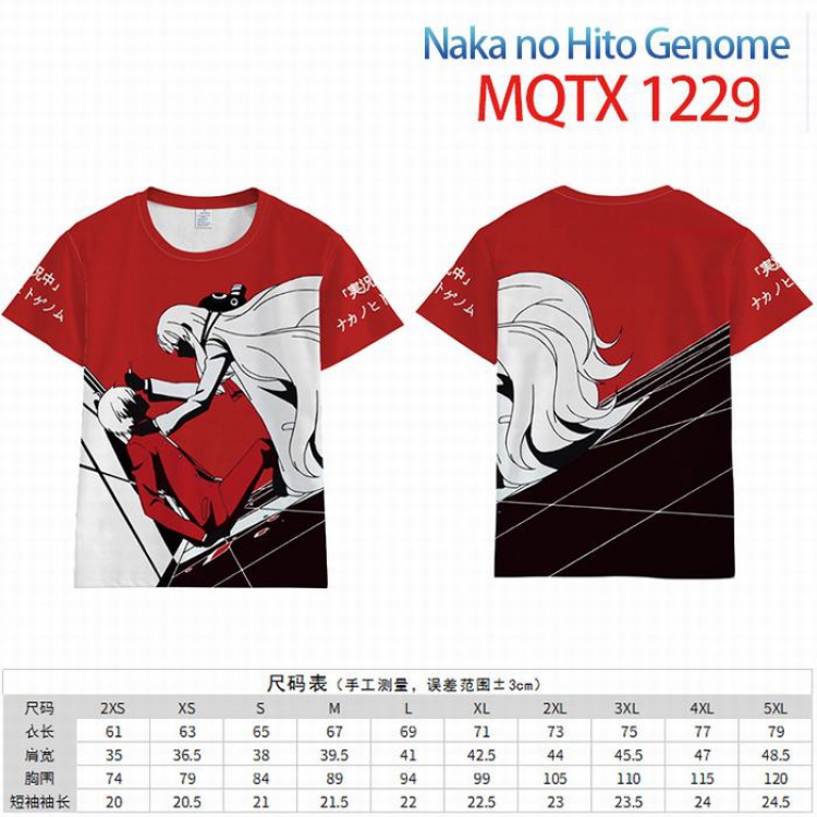Naka no Hito Genome Full color short sleeve t-shirt 10 sizes from 2XS to 5XL MQTX-1229