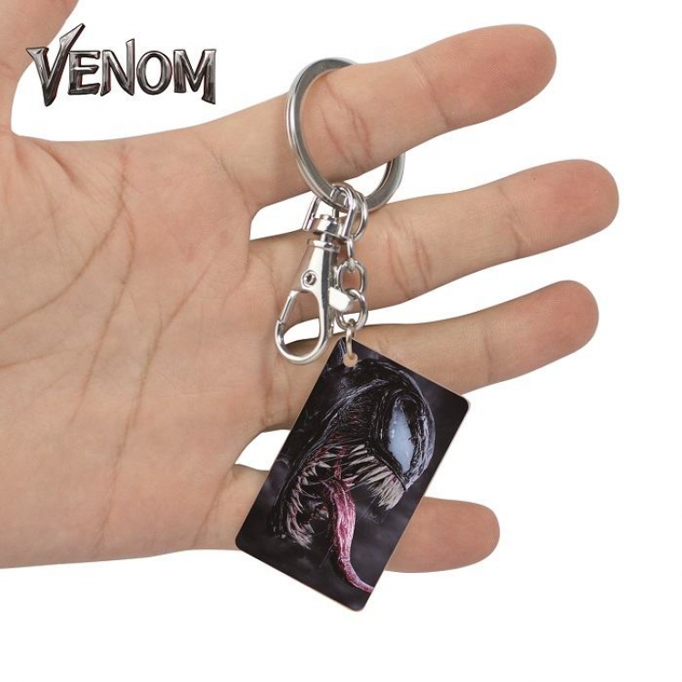 Venom-18 Anime Acrylic Color Map Keychain Pendant