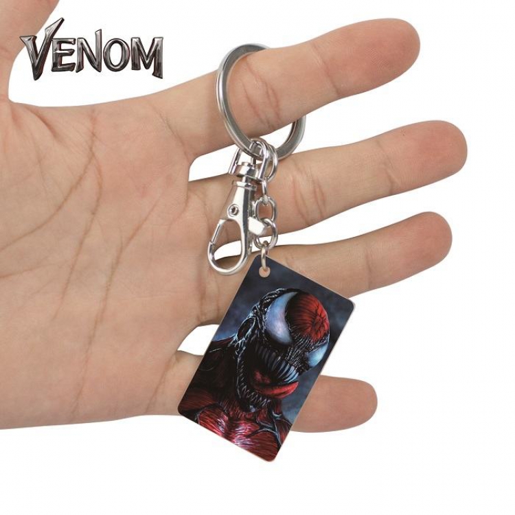 Venom-20 Anime Acrylic Color Map Keychain Pendant