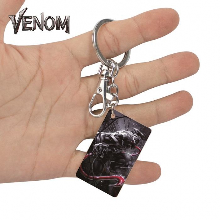 Venom-23 Anime Acrylic Color Map Keychain Pendant