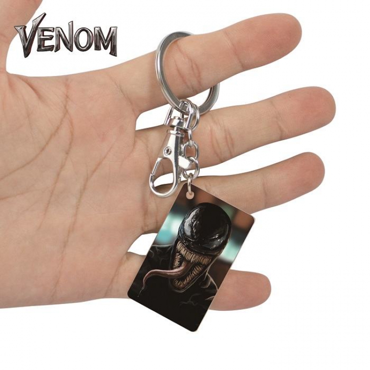 Venom-28 Anime Acrylic Color Map Keychain Pendant