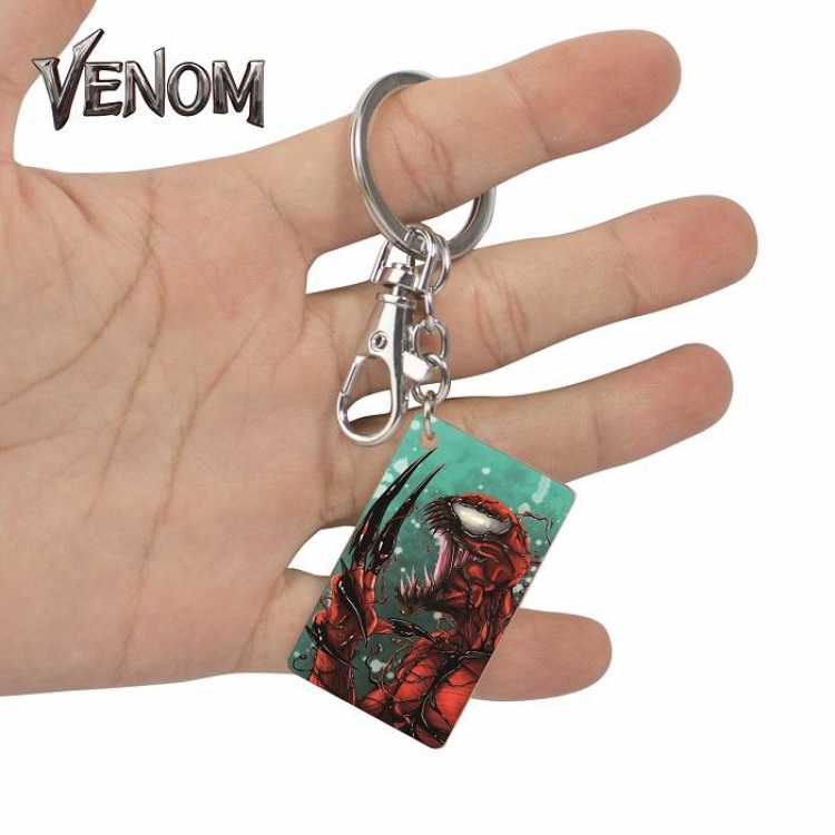 Venom-26  Anime Acrylic Color Map Keychain Pendant