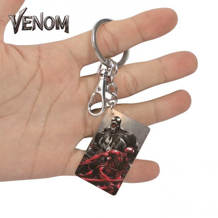 Venom-27 Anime Acrylic Color Map Keychain Pendant