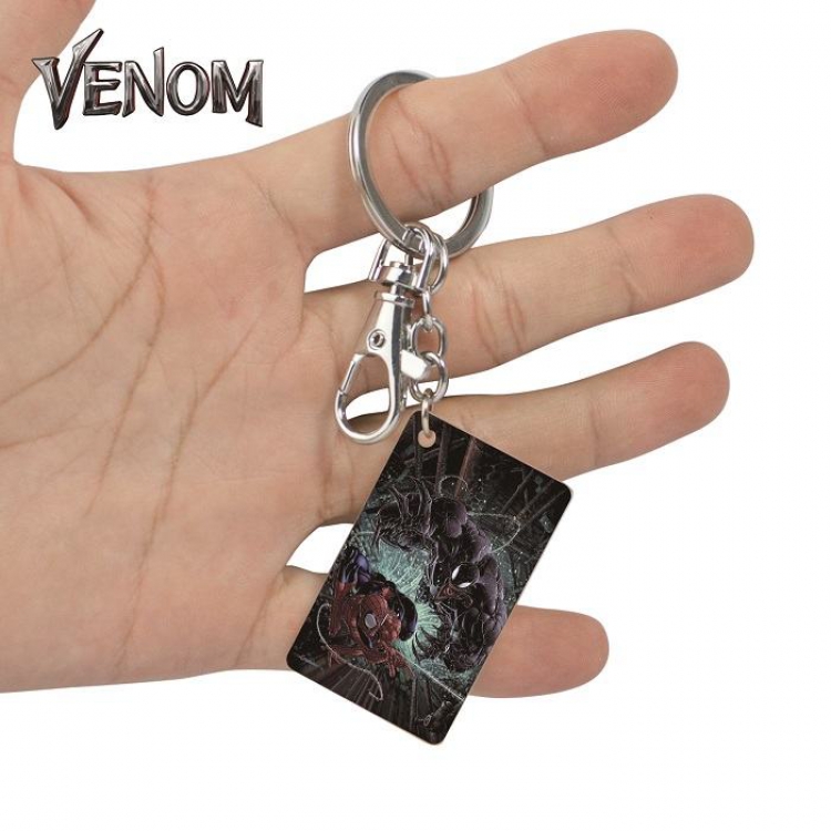 Venom-3 Anime Acrylic Color Map Keychain Pendant