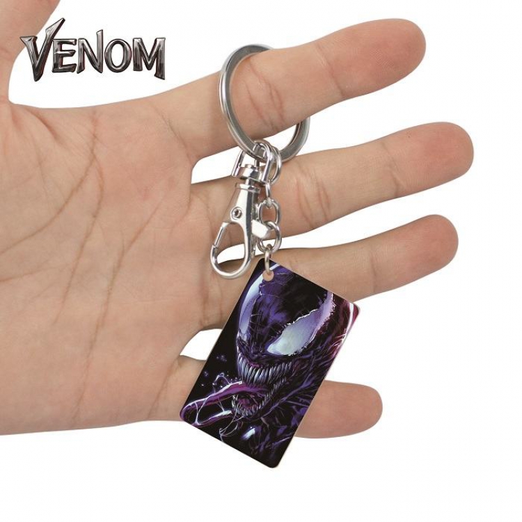 Venom-36 Anime Acrylic Color Map Keychain Pendant