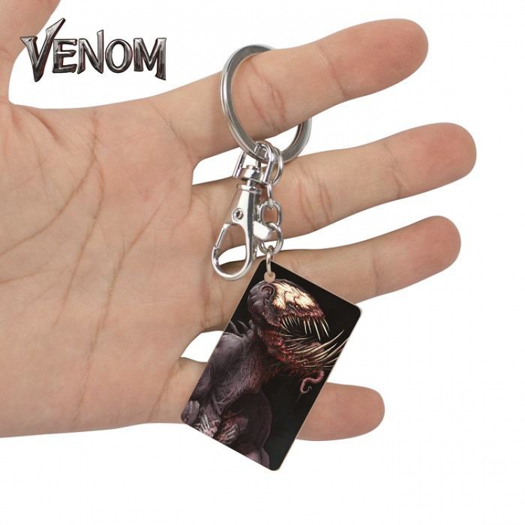 Venom-37 Anime Acrylic Color Map Keychain Pendant