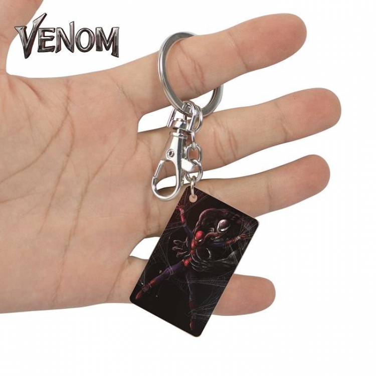 Venom-9 Anime Acrylic Color Map Keychain Pendant