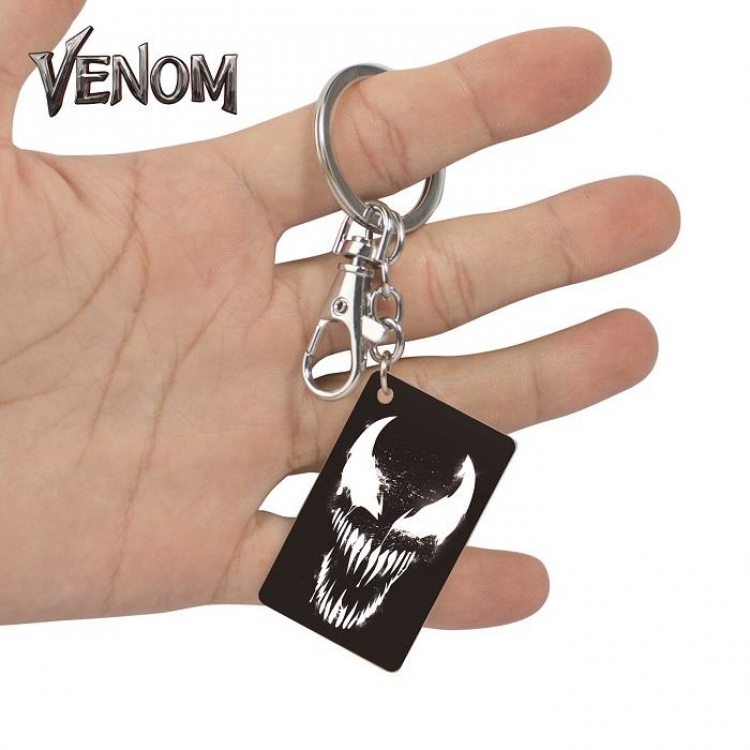 Venom-7 Anime Acrylic Color Map Keychain Pendant