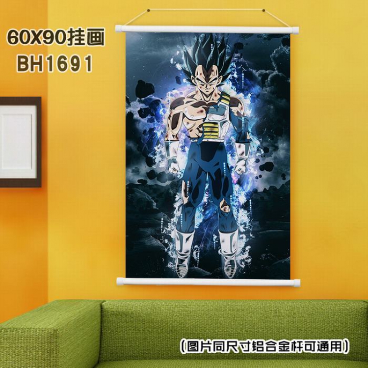 Dragon Ball White Plastic rod Cloth painting Wall Scroll 40X60CM BH-1691