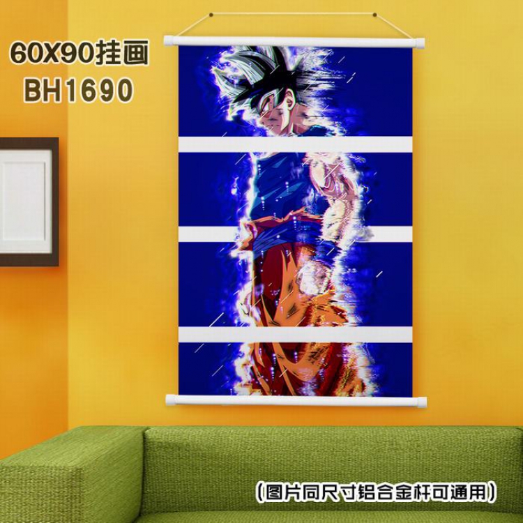 Dragon Ball White Plastic rod Cloth painting Wall Scroll 40X60CM BH-1690