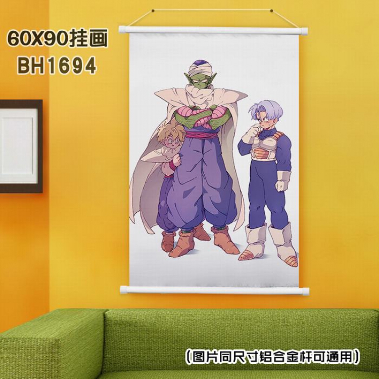 Dragon Ball White Plastic rod Cloth painting Wall Scroll 40X60CM BH-1694