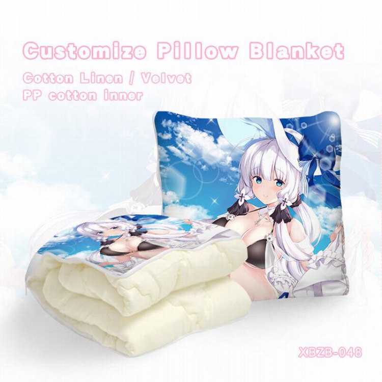 XBZB-048 Azur Lane（40X40CM) Dual-use folding plush pillow (120X140CM)