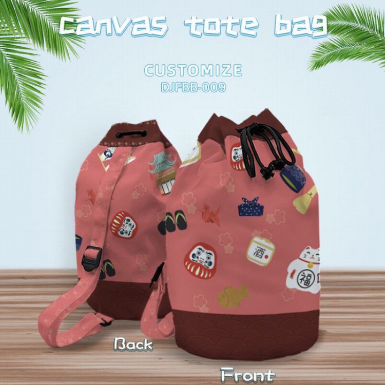 DJFBB009-Personal shoulder canvas bag 40X25CM(Can be customized for a single model)