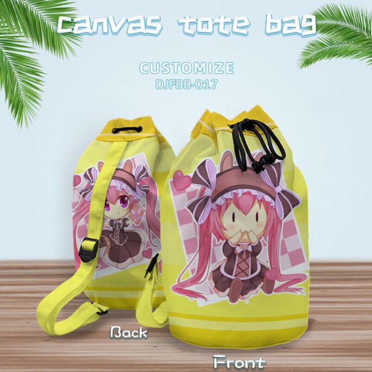 DJFBB017- Original Anime shoulder canvas bag 40X25CM(Can be customized for a single model)