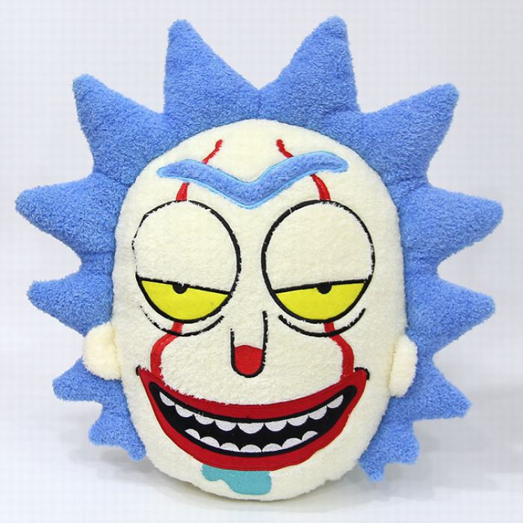 Justin Roiland and Dan Harmon RICK Head pillow Cartoon doll plush pillow 40CM 0.350KG