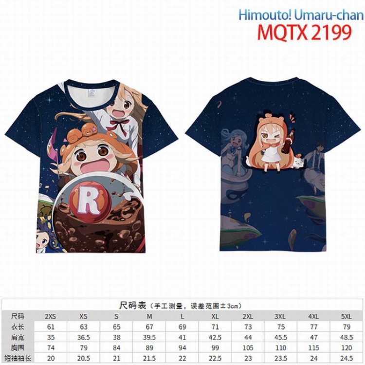 Himouto! Umaru-chan Full color short sleeve t-shirt 10 sizes from 2XS to 5XL MQTX-2199