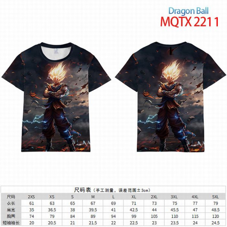 DRAGON BALL Full color short sleeve t-shirt 10 sizes from 2XS to 5XL MQTX-2211