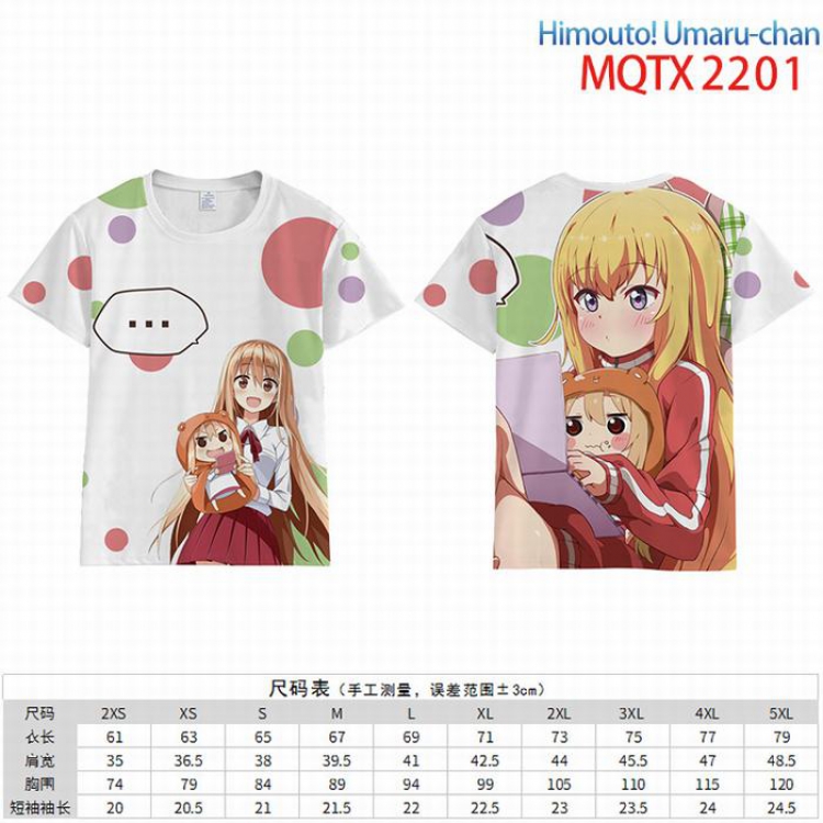 Himouto! Umaru-chan Full color short sleeve t-shirt 10 sizes from 2XS to 5XL MQTX-2201
