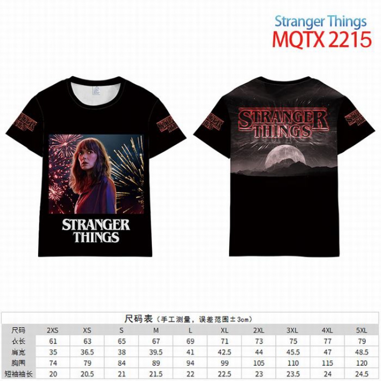 Stranger Things Full color short sleeve t-shirt 10 sizes from 2XS to 5XL MQTX-2215