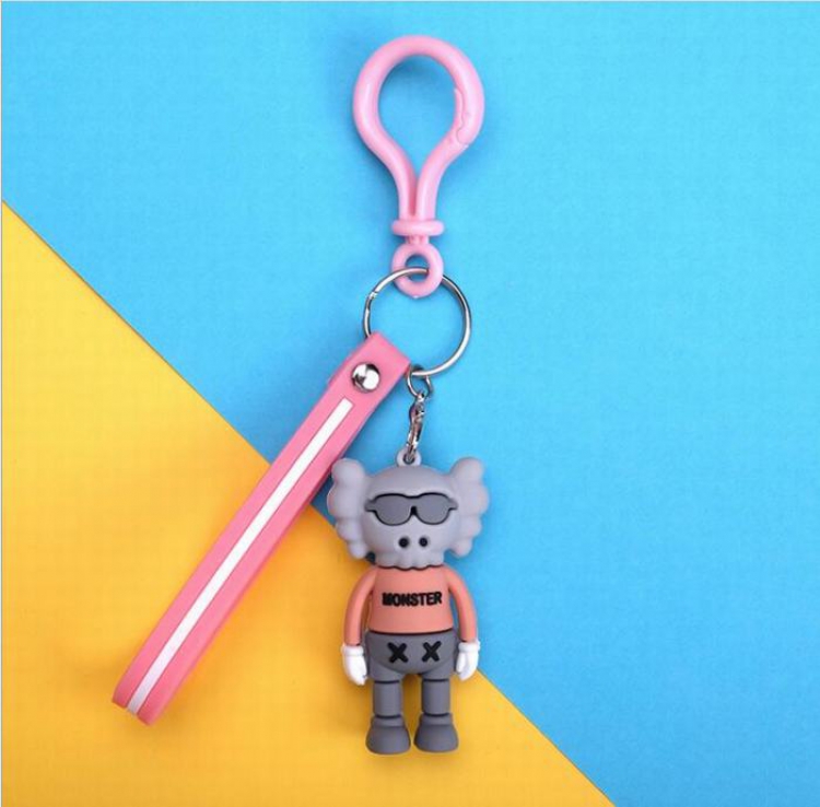 Sesame Street kaws Tide brand elephant Pink Unisex Keychain Gift Pendant Ornament price for 5 pcs