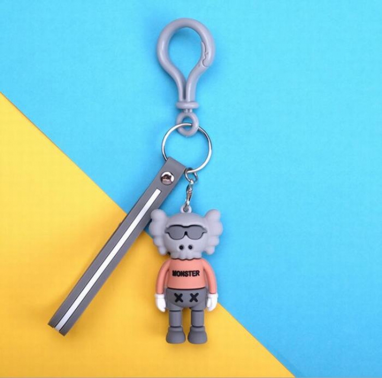 Sesame Street kaws Tide brand elephant gray-1 Unisex Keychain Gift Pendant Ornament price for 5 pcs