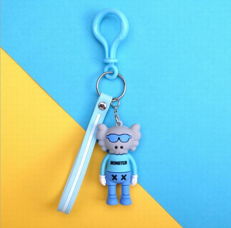 Sesame Street kaws Tide brand elephant blue Unisex Keychain Gift Pendant Ornament price for 5 pcs