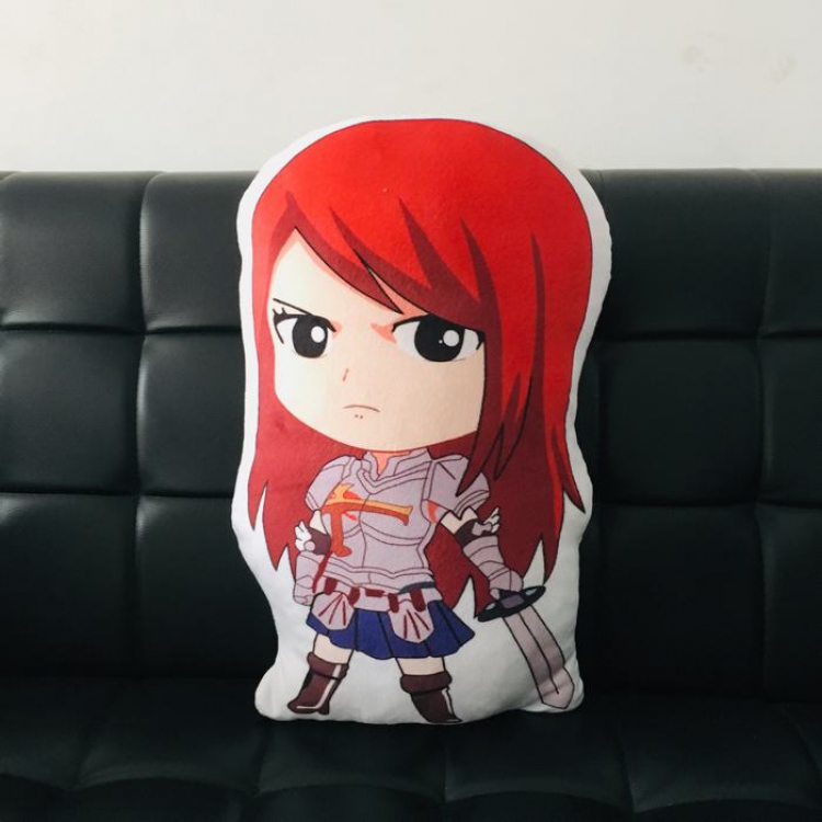 Fairy Tail Erza Plush toy cushion shaped pillow doll 45CM 330G