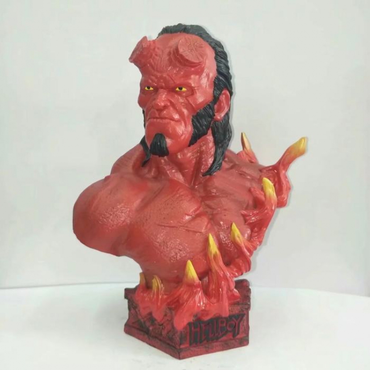 Hellboy No long angle Resin non-movable half-carving Resin material Unmovable Statue Figure Decoration Kraft packaging 2