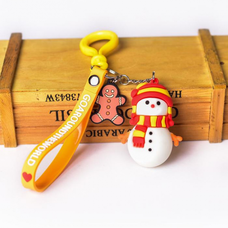 Christmas series snowman Keychain pendant