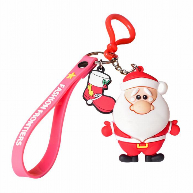 Christmas series Santa Claus Keychain pendant