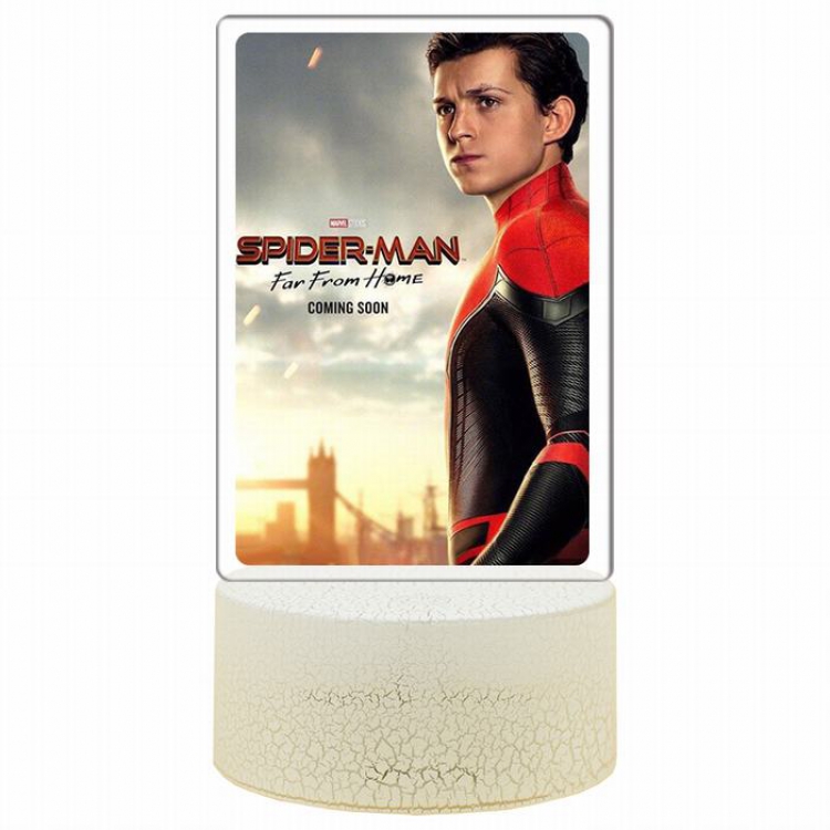 Spiderman Far From Home Long square card Ice cracked colorful light stand thick 4MM