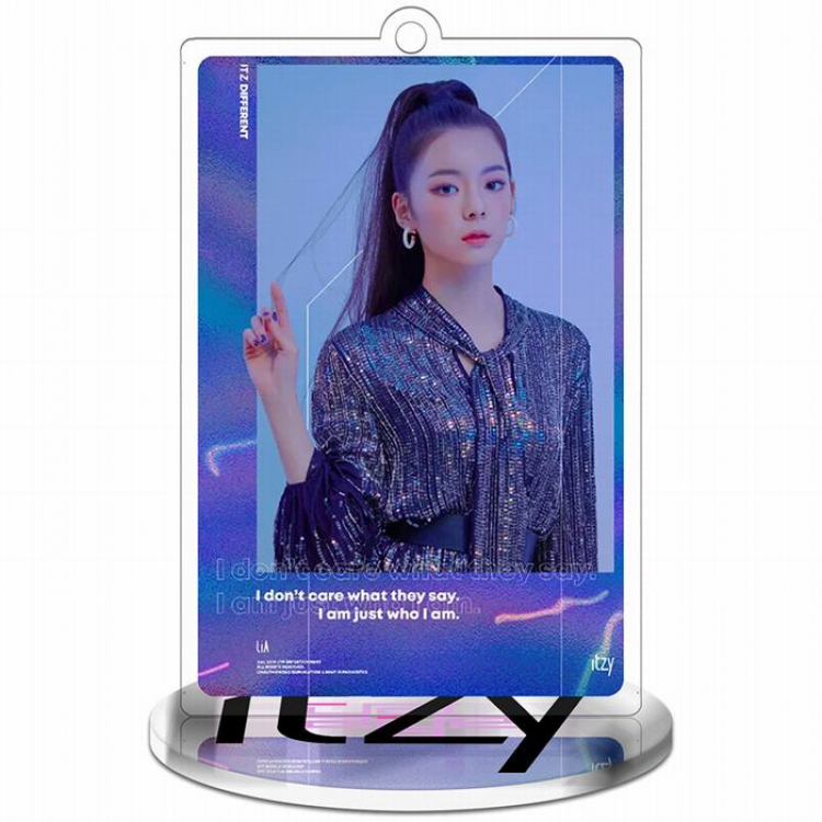 ITZY LiA Acrylic small rectangle Standing Plates 9CM
