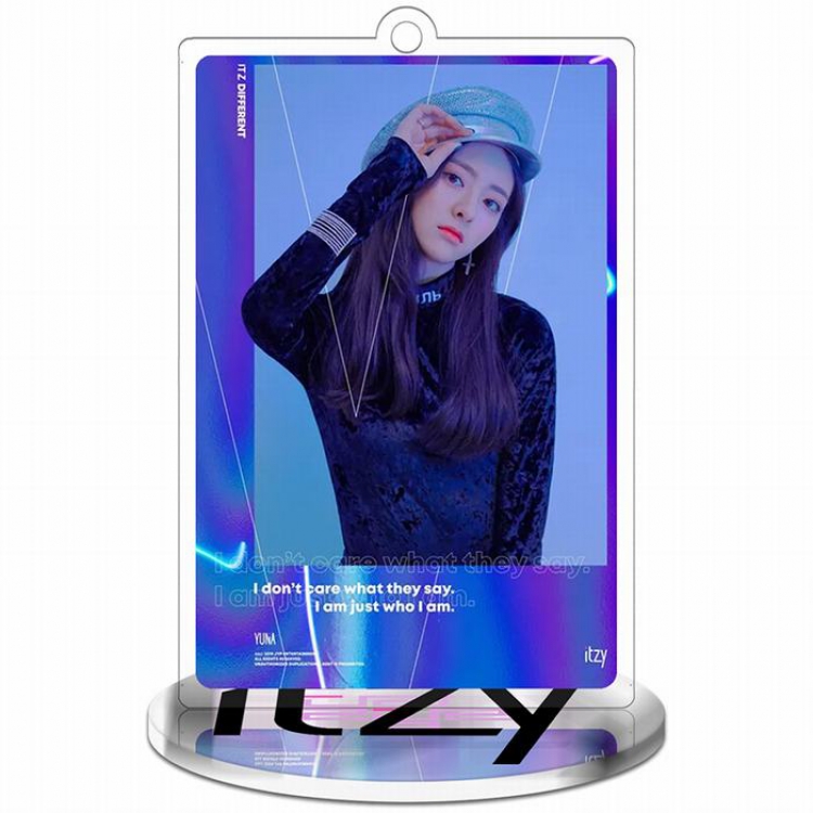 ITZY Yuna Acrylic small rectangle Standing Plates 9CM