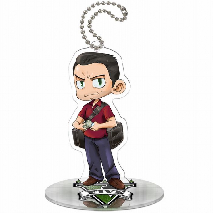 Grand Theft Auto V Michael Acrylic key pendant 9CM