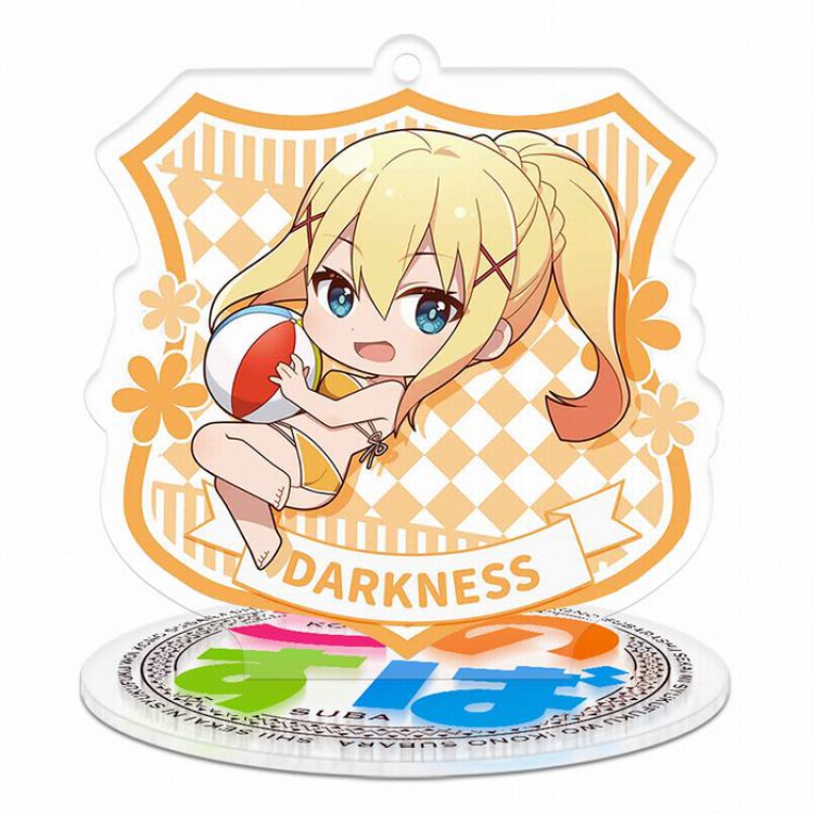 Kono Subarashii Sekai Ni Shukufuku Wo !  T-Darkness Acrylic keychain pendant Standing Plates