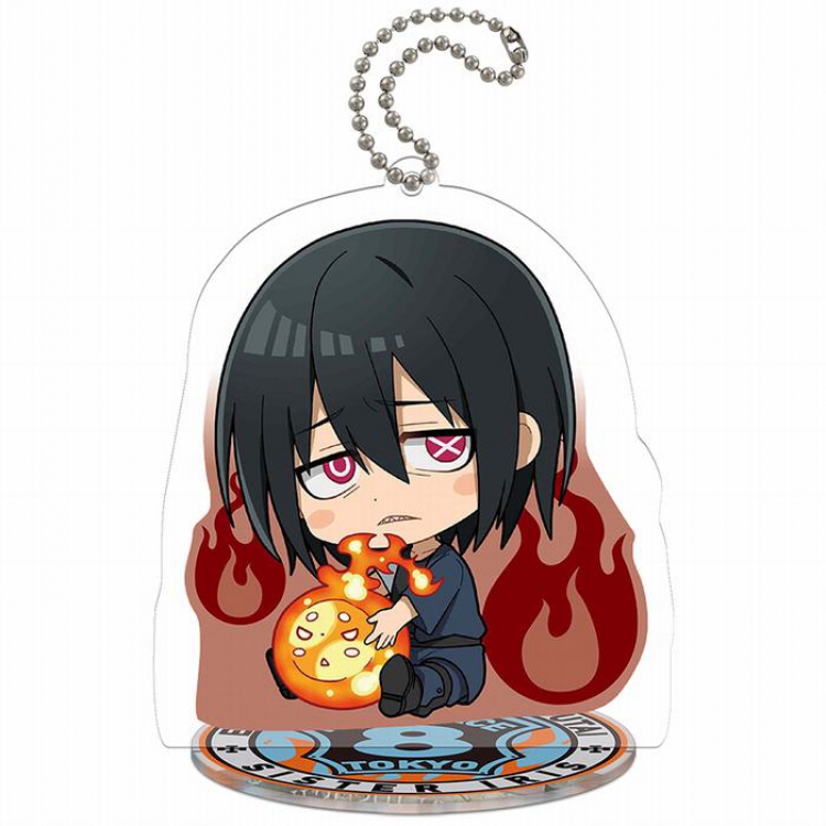 Fire fire brigade T1-Shinmon Benimaru Acrylic keychain pendant Standing Plates