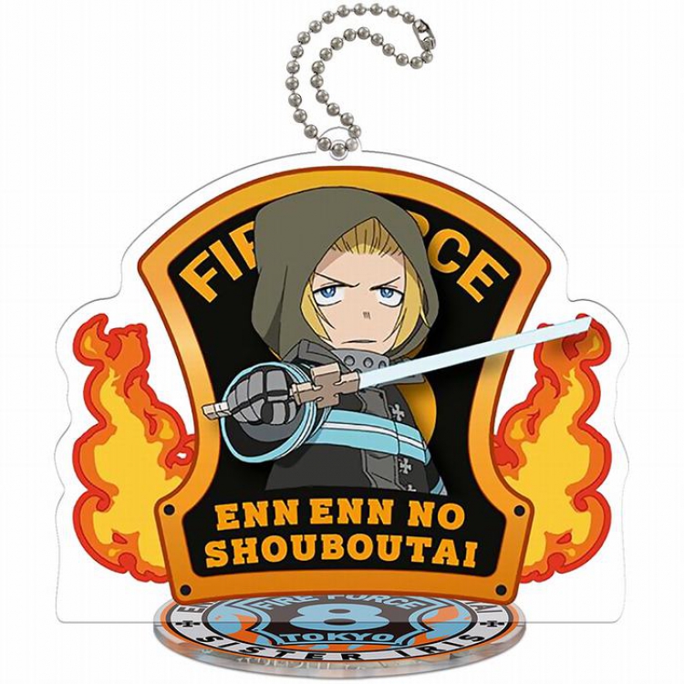 Fire fire brigade T2-Arthur Boyle Acrylic keychain pendant Standing Plates