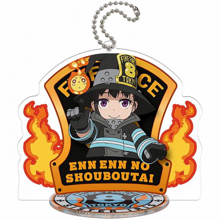 Fire fire brigade T2-Oze.Maki Acrylic keychain pendant Standing Plates