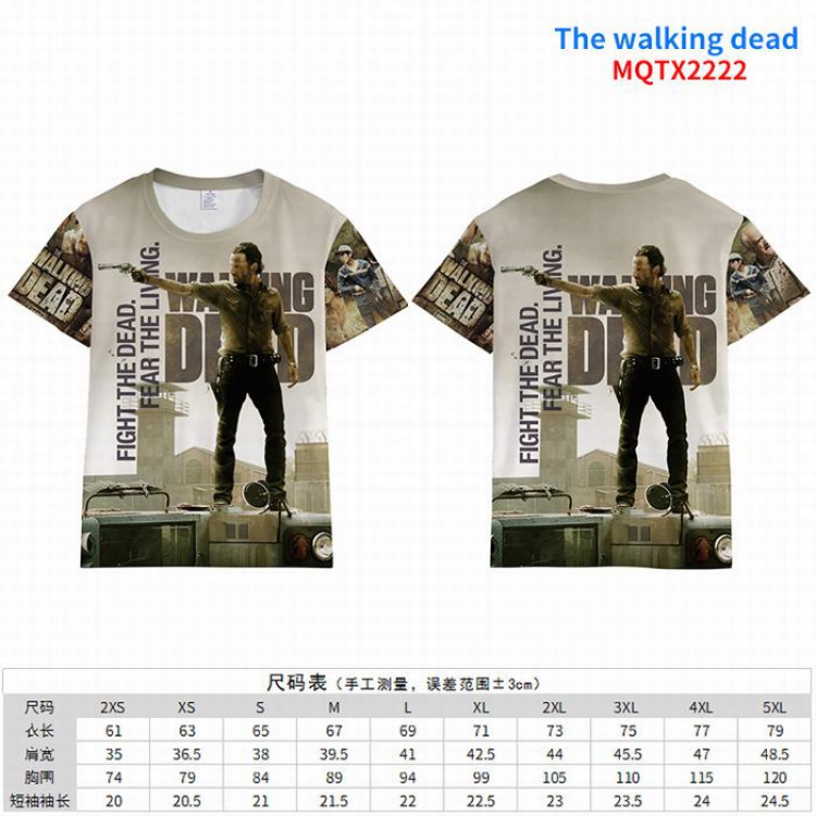 The Walking Dead Full color short sleeve t-shirt 10 sizes from 2XS to 5XL MQTX-2222