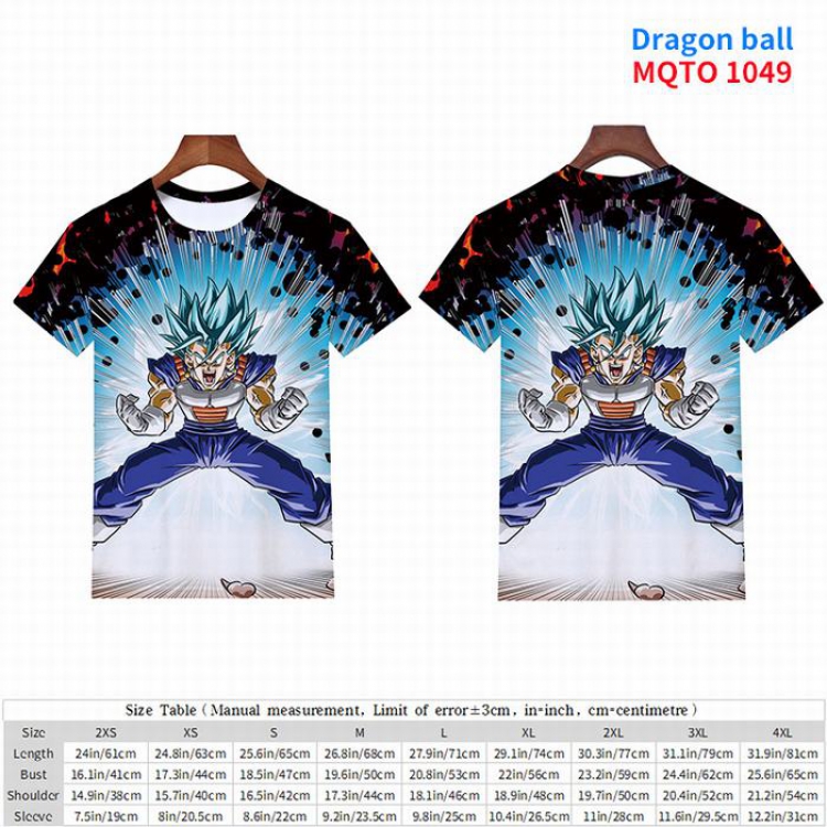 Dragon Ball full color short sleeve t-shirt 9 sizes from 2XS to 4XL MQTO-1049
