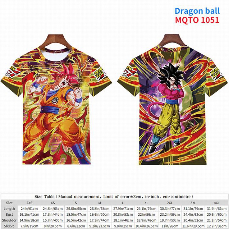 Dragon Ball full color short sleeve t-shirt 9 sizes from 2XS to 4XL MQTO-1051