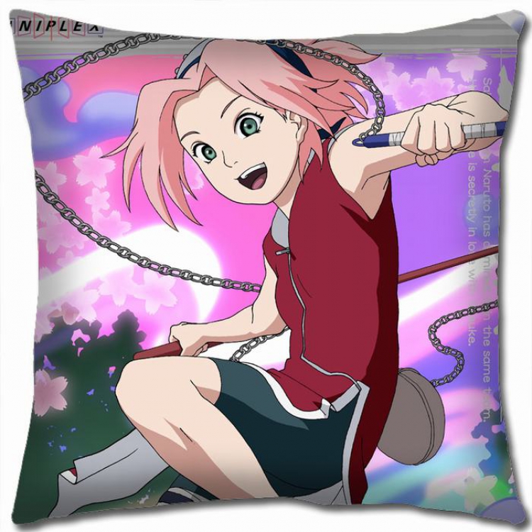 Naruto Double-sided full color Pillow Cushion 45X45CM H7-197 NO FILLING