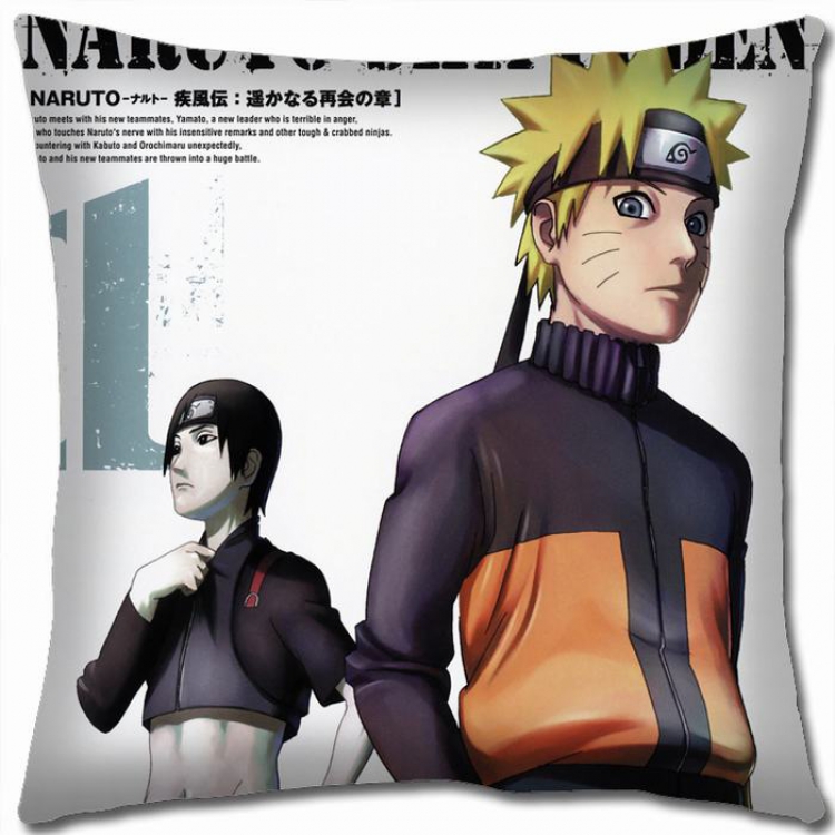 Naruto Double-sided full color Pillow Cushion 45X45CM H7-207 NO FILLING