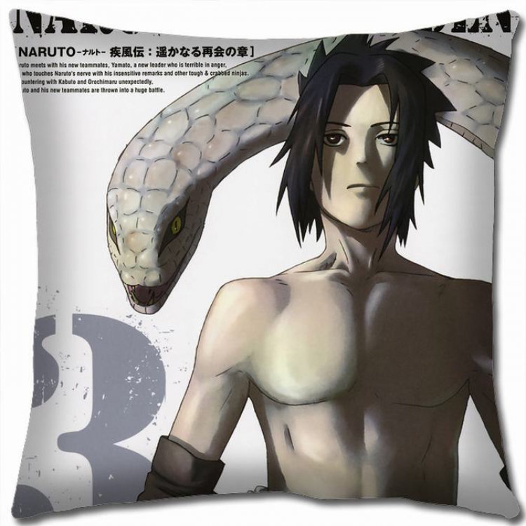 Naruto Double-sided full color Pillow Cushion 45X45CM H7-209 NO FILLING