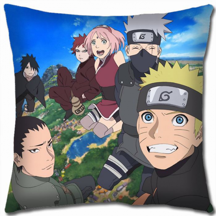 Naruto Double-sided full color Pillow Cushion 45X45CM H7-229 NO FILLING