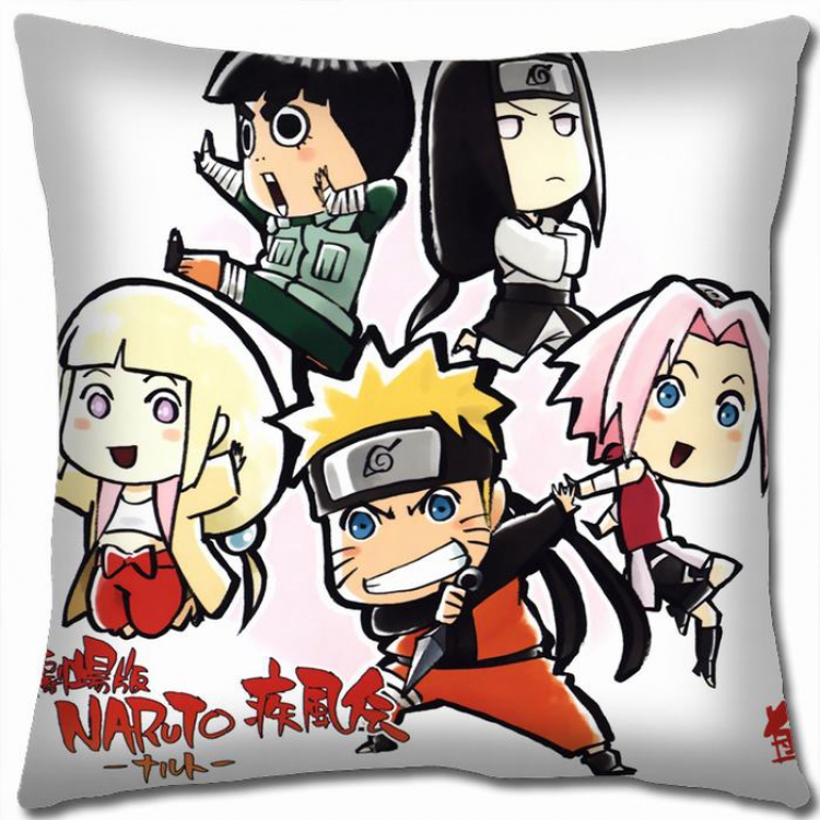 Naruto Double-sided full color Pillow Cushion 45X45CM H7-239A NO FILLING