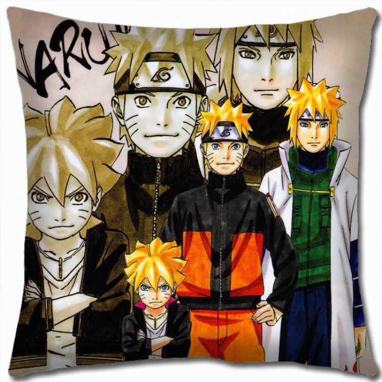 Naruto Double-sided full color Pillow Cushion 45X45CM H7-276 NO FILLING