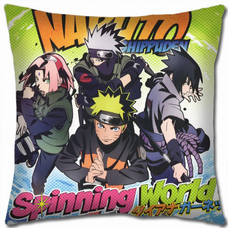 Naruto Double-sided full color Pillow Cushion 45X45CM H7-283 NO FILLING