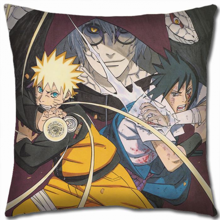 Naruto Double-sided full color Pillow Cushion 45X45CM H7-294 NO FILLING